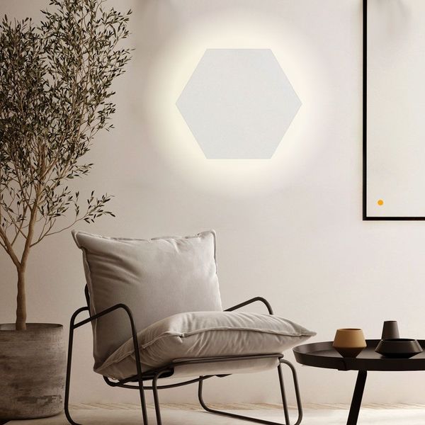 s.luce Hive indirekte LED Wandleuchte Weiß Ø 45cm