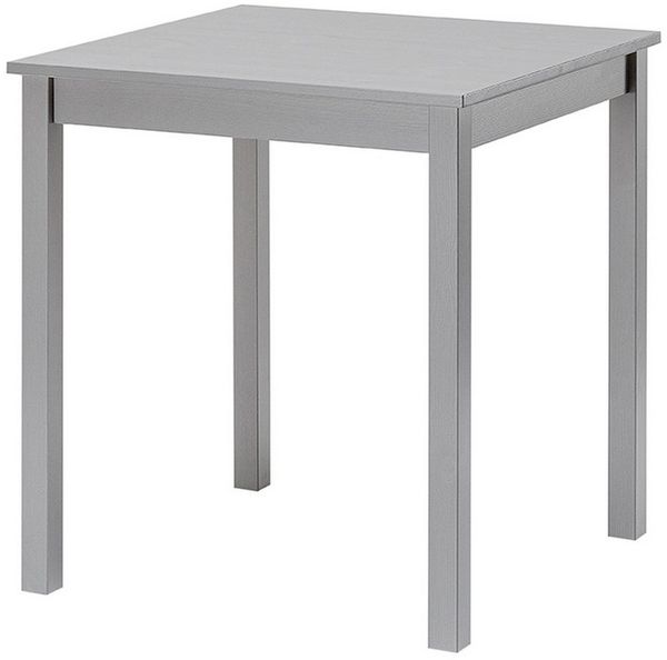 hagge home Skandinavisch Holz Esstisch Schreibtisch Küchentisch Computertisch PC Tisch Konsolentisch Homeoffice Esszimmertisch Wohnzimmertisch Arbeitszimmertisch 68x68 cm Höhe 75 cm, Grau