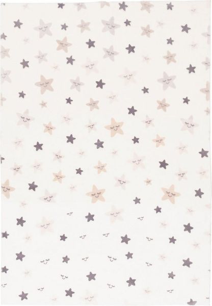 Pergamon Kinderteppich Super Soft Fellteppich Pearl Kids Sterne, Rechteckig, Höhe: 19 mm