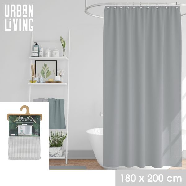 Urban Living Duschvorhang Badewannenvorhang Duschgardine Dusch-Vorhang Breite 180 cm, aus 100 % Polyester - bis 40° C waschbar