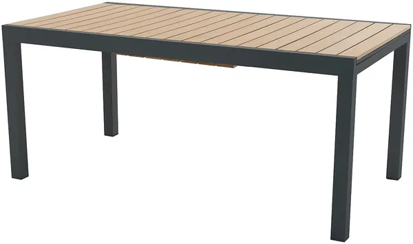 Vente-unique - MACILA Garden dining set Metall Grau - B 90 cm x H 74 cm x L 230 cm170 cm