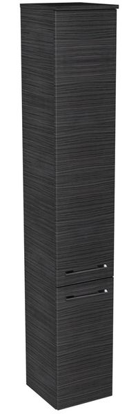 Lanzet Hochschrank 30 cm, rechts, Schwarz