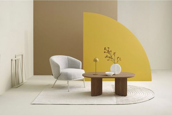 SCHÖNER WOHNEN-Kollektion Couchtisch TROMS (1-St), 110 cm, mit variabel montierbarem Untergestell