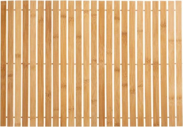 5five Simply Smart Badematte, Bambusmatte zum Aufrollen, Bambus, Braun, 40 x 60 cm, 174507