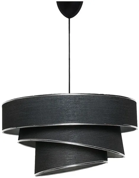 Vente-unique - TAIRON Hängelampe Kronleuchter und Deckenlampe Metall SchwarzSilberfarben - B 40 cm x H 70 cm x L 40 cm