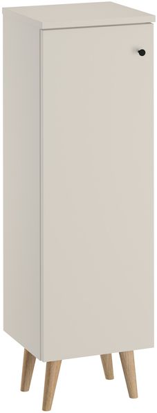 Halbhoher Badschrank helles grau/taupe wahlweise mit Füße in Eiche V-90. 59-02HH