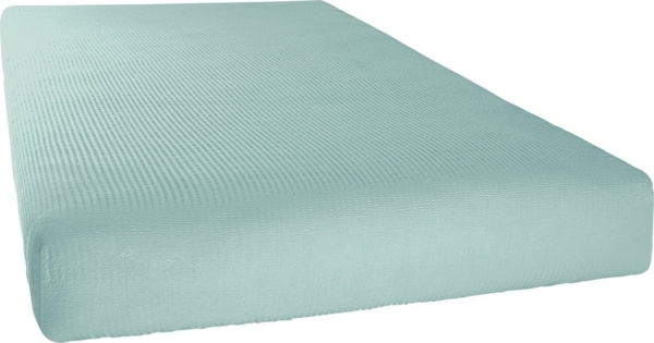 Erwin Müller Spannbettlaken Spannbettlaken "Wertingen", Seersucker, Gummizug: Rundumgummi, (1 Stück), Uni