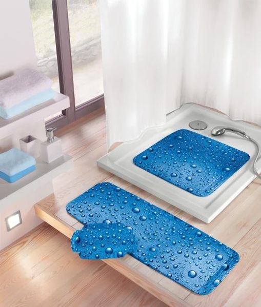 Kleine Wolke Wanneneinlage Bubble 36 x 92 cm, marineblau