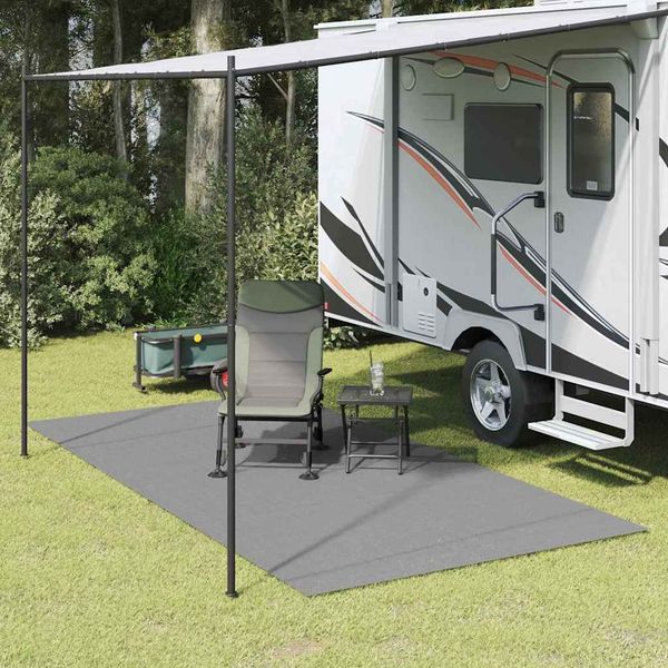 vidaXL Zeltteppich Anthrazit 400 x 350 cm Polyester 42002776
