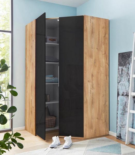 Wimex Eckkleiderschrank Level by fresh to go mit Glastüren