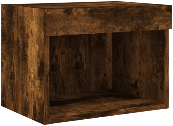 vidaXL 8-tlg. Wohnwand mit LED-Beleuchtung Räuchereiche Holzwerkstoff 3216594 Bild 8