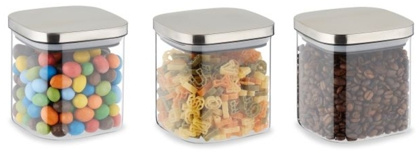 3er Set Vorratsgläser mit Deckel 600 ml 10043259