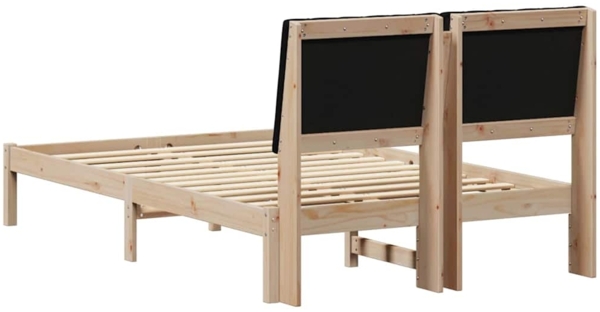 vidaXL Bettrahmen mit Kopfteil Braun 120 x 200 cm Massives Kiefernholz 878891 Bild 6