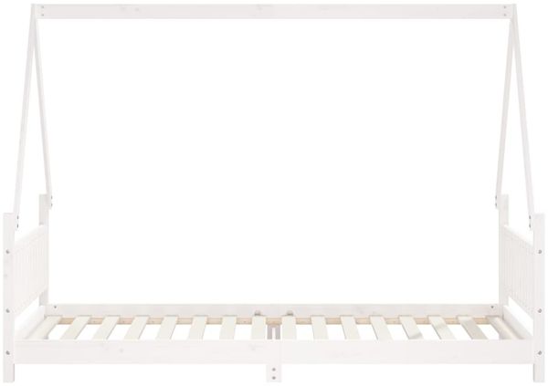 vidaXL Kinderbett Weiß 90x200 cm Massivholz Kiefer 834499 Bild 4