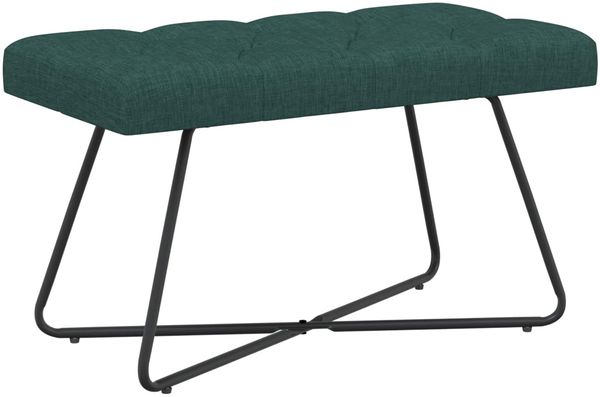 vidaXL Bank mit Knopfheftung Dunkelgrün 80 x 40 x 46 cm Stoff 42038362