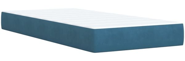 vidaXL Boxspringbett mit Matratze Blau 100x200 cm Samt 3289978 Bild 10