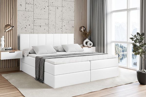 ALTDECOR Boxbett MOETI (Multipocket-Matratze H4, H3 Matratze Bonellfederung, Topper, Kopfteil)