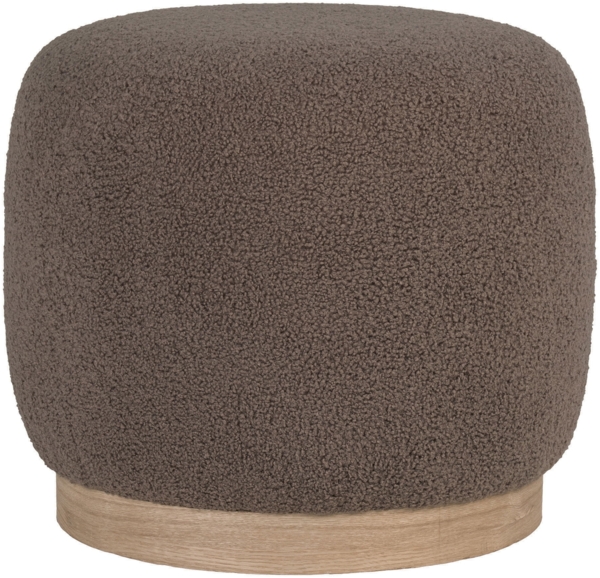 House Nordic Pouf Teddy, braun, ø44,5x40 cm, HN1238