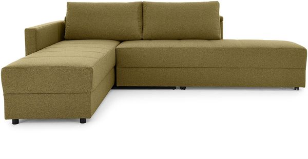 LOOKS by Wolfgang Joop Looks III Designer Sofa mit Boxspringfederung, Ecksofa mit Bettfunktion, braun, 287 x 229 x 77 cm