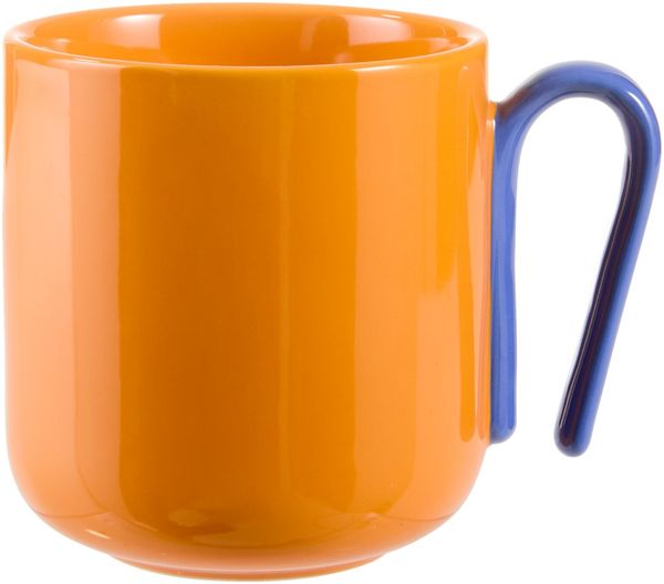 Novel 'CREATIVE COLORS' Kaffeebecher, Keramik orange, Durchmesser 9 cm, mikrowellengeeignet