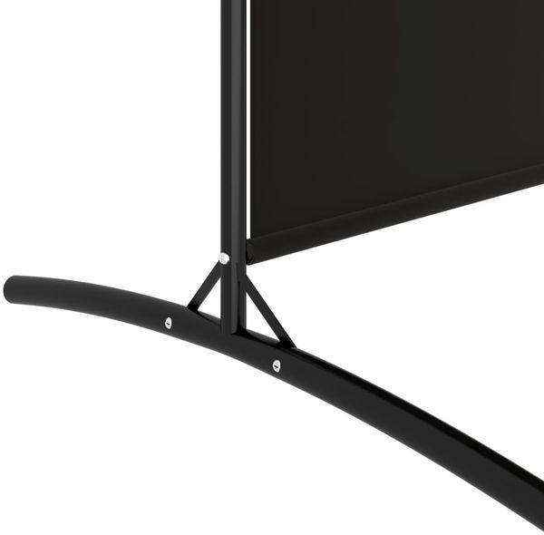 vidaXL 2-tlg. Paravent Schwarz 175x180 cm Stoff 350261 Bild 7