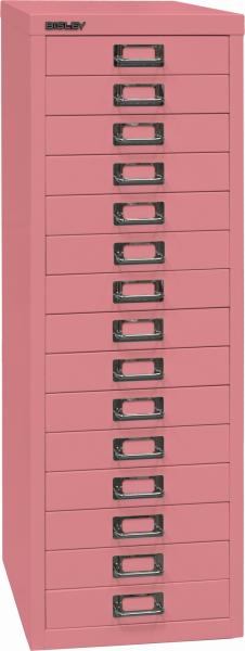 Bisley MultiDrawer™, 39er Serie, DIN A4, 15 Schubladen, Farbe pink