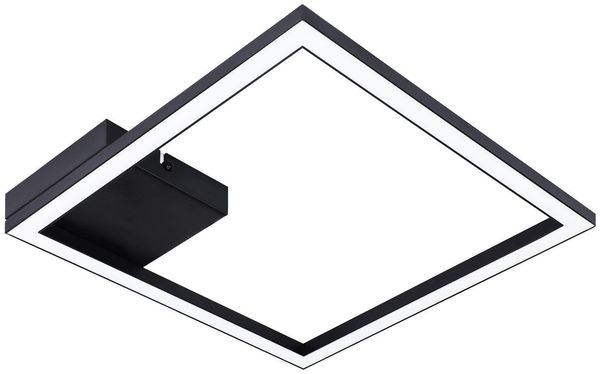 ZMH LED Deckenleuchte warmweiß moderne Flurlampe schwarz 12W 3000K