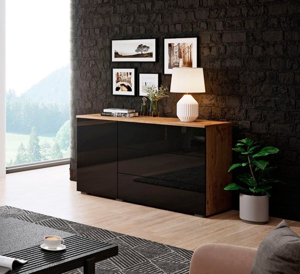 INOSIGN Sideboard PARIS (1 St), Moderne 110cm breite grifflose Kommode, vielseitig einsetzbar