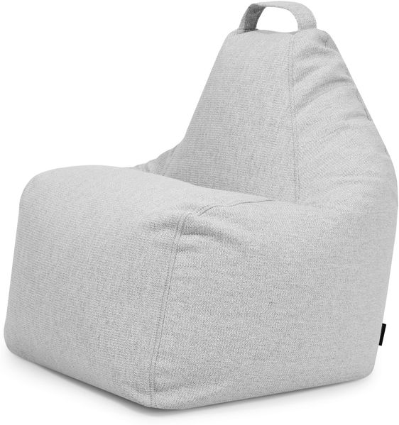 Sitzsack ‘Play‘, Bezugstoff - Dunes, 100% Olefin, Fluffy White, 85x80x80 cm.