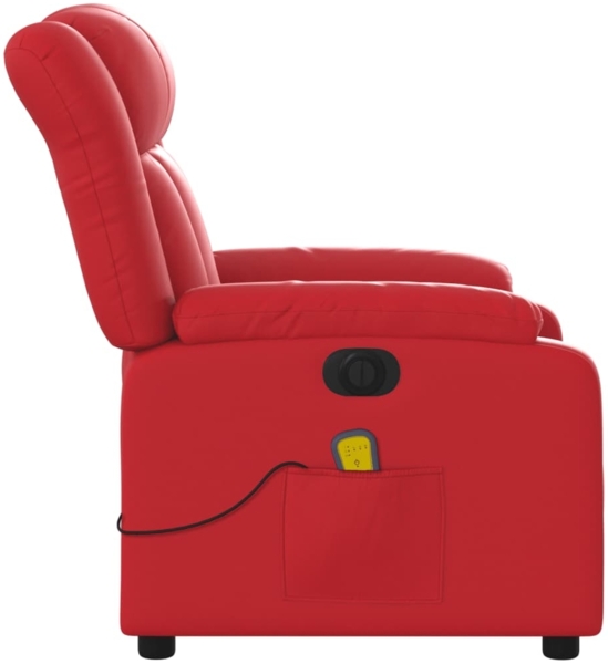 vidaXL Massagesessel Elektrisch Rot Kunstleder 3205262 Bild 8