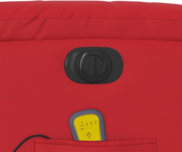 vidaXL Massagesessel Elektrisch Rot Kunstleder 3205262 Bild 10