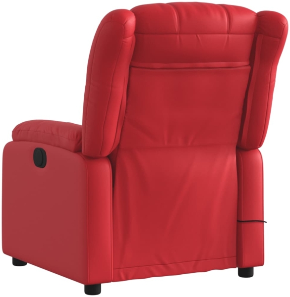 vidaXL Massagesessel Elektrisch Rot Kunstleder 3205262 Bild 3