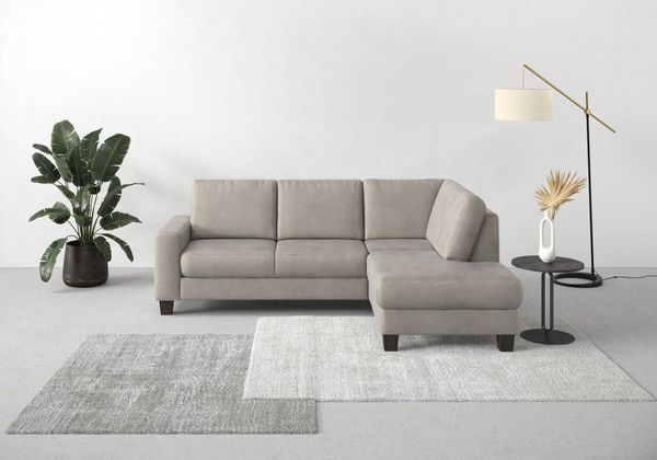 Home affaire Ecksofa Summer L-Form, mit Ottomane, mit oder ohne Bettfunktion und Bettkasten, Cord-Bezug