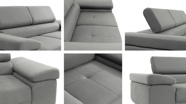 Sofa Set Torezio Cord 3+2+1 mit Einstellbare Kopfstützen (Poso 47) Bild 6