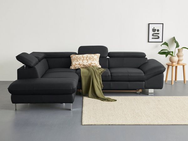COTTA Ecksofa Driver L-Form, mit Kopfteilverstellung, wahlweise mit Bettfunktion
