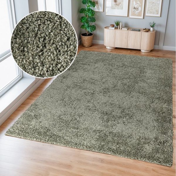 my home Hochflor-Teppich Viva, rechteckig, Höhe: 45 mm, Uni Farben, einfarbig, besonders weich und kuschelig, Kundenliebling