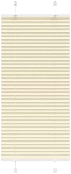 vidaXL Plissee Creme 60x100 cm Stoffbreite 59,4 cm Polyester 4015271