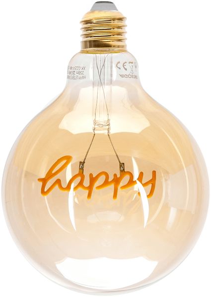 4W LED Filament Leuchtmittel Edison E27 Deko Retro Nostalgie Glühbirne HAPPY 1800K warmweiß