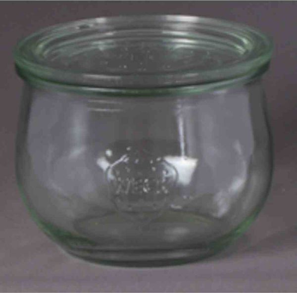 Tulpe-Glas "Cucinare" Rundrand 580 ml Weck-Glas, Rundrand-Deckel