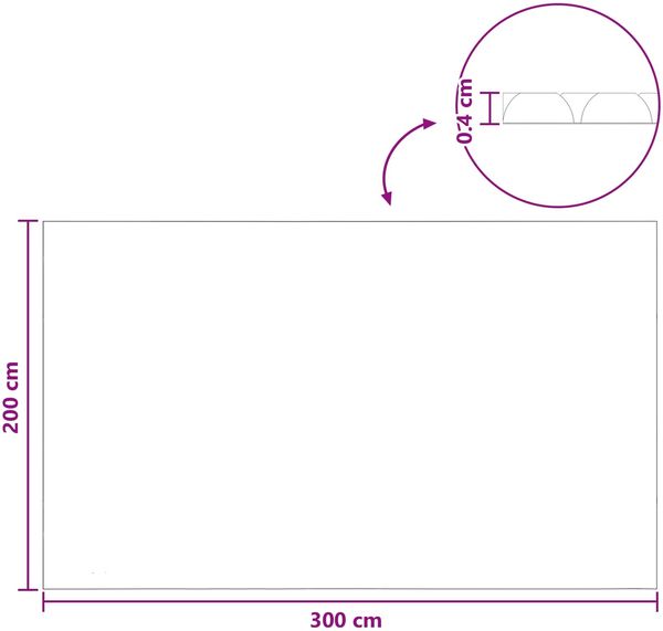 vidaXL Sonnendeck für Pools Extra Schwer 300 x 200 cm, 400 μm 42034594 Bild 7