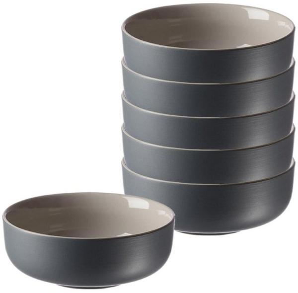 Ritzenhoff & Breker JASPER Müslischale ø 14 cm grau 6er Set