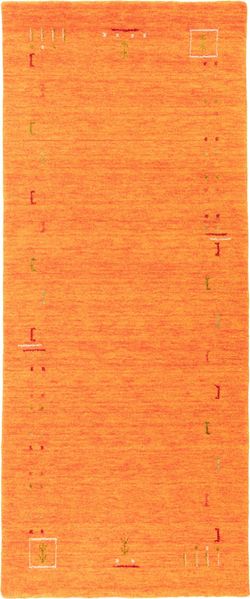 Gabbeh Teppich - Indus »Fenth« 200 x 80 cm - orange - läufer