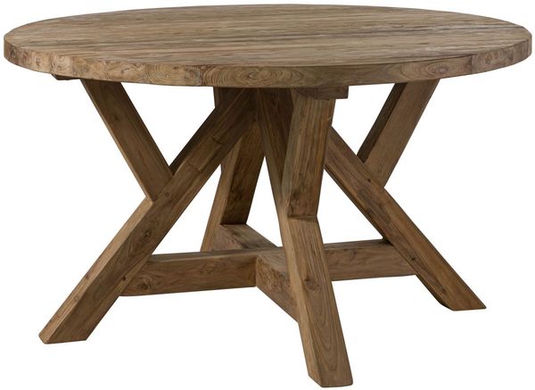 Esstisch rund Teak 140x140x78 natur unbehandelt BASSANO #181