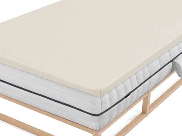 biberna Jersey-Elastic-Topper-Spannbetttuch 0077641, grau, 1x 90x190 cm - 100x220 cm