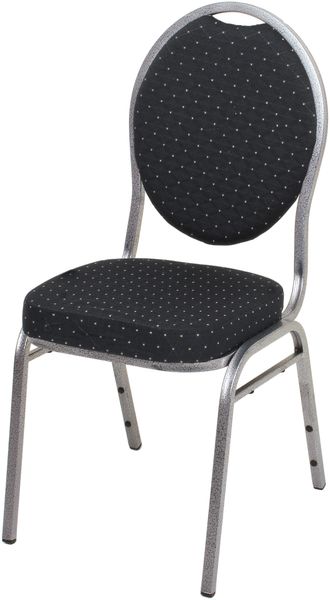 Bankettstuhl JAYDE 2er Set - Polyester Schwarz 93x44,5x50,5cm | Konferenzstühle Besucherstühle Bürostuhl