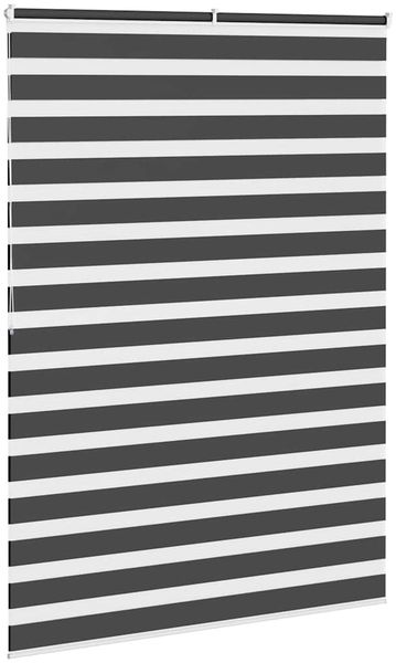vidaXL Doppelrollo Schwarz 160x200 cm Stoffbreite 155,9 cm Polyester 4014273 Bild 4