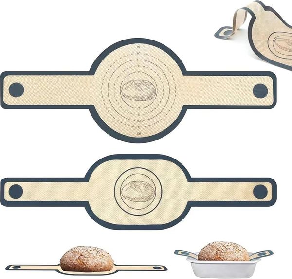 FELIXLEO Backmatte Silikon-Backmatte für Dutch Oven mit langen Griffen, (4-tlg)