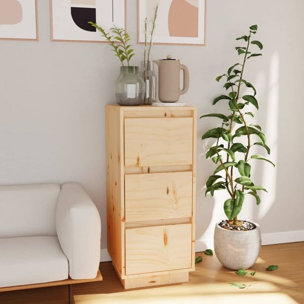 vidaXL Sideboard 32x34x75 cm Massivholz Kiefer 813365