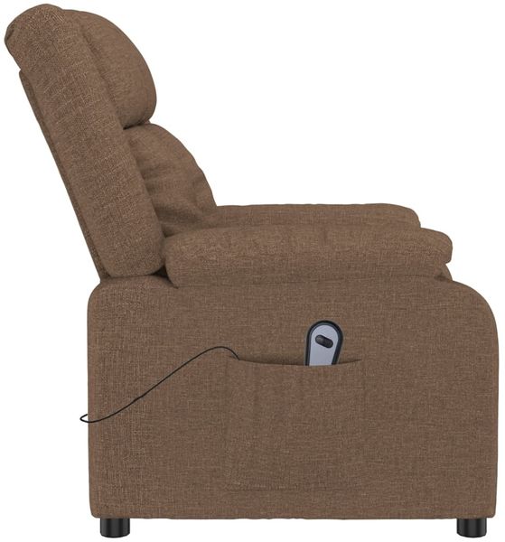 vidaXL Relaxsessel Elektrisch Braun Stoff 3143571 Bild 5
