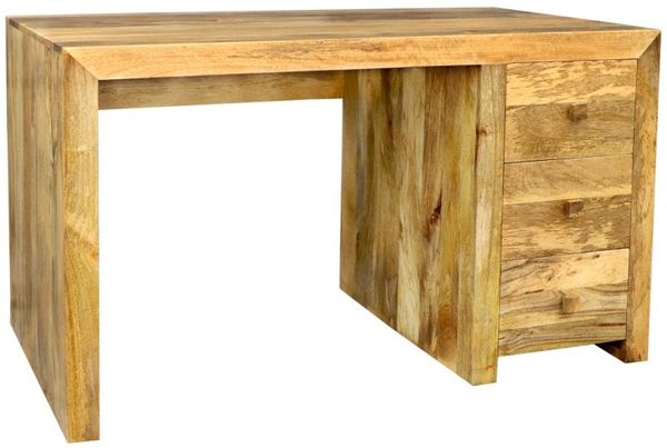 Schreibtisch Hina 130x76x70 aus Mangoholz Bild 2